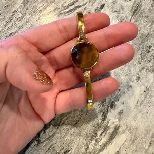 Henri Bendel Gold and Brown Bracelet